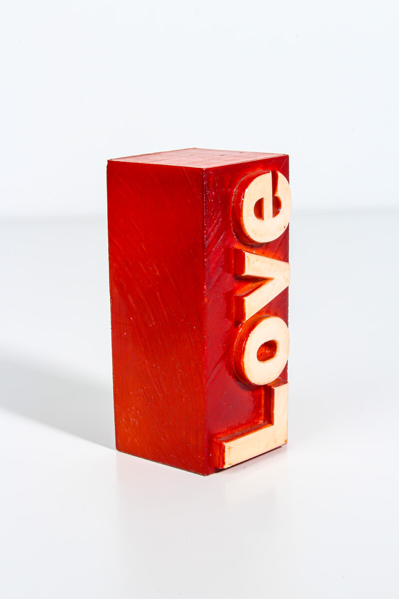 Love Yazı Detaylı Silikon Mum Kalıbı KHM06 - 