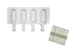 Magnum Silikon Dondurma Kalıbı 4'lü Küçük Boy KHK188 - 5