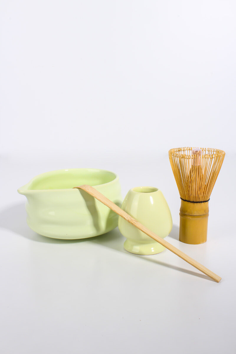 Matcha Çay Çırpma Seti Seramik 4 Parça - 2