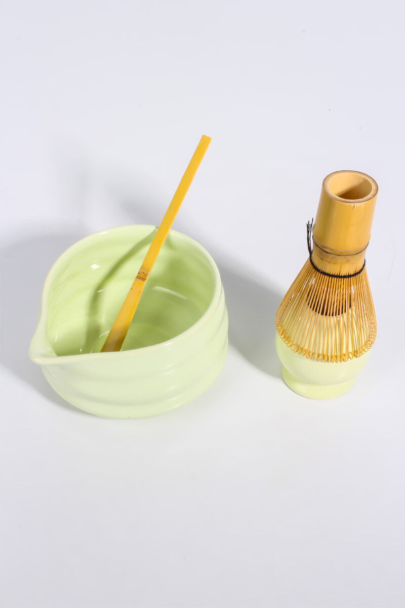 Matcha Çay Çırpma Seti Seramik 4 Parça - 3