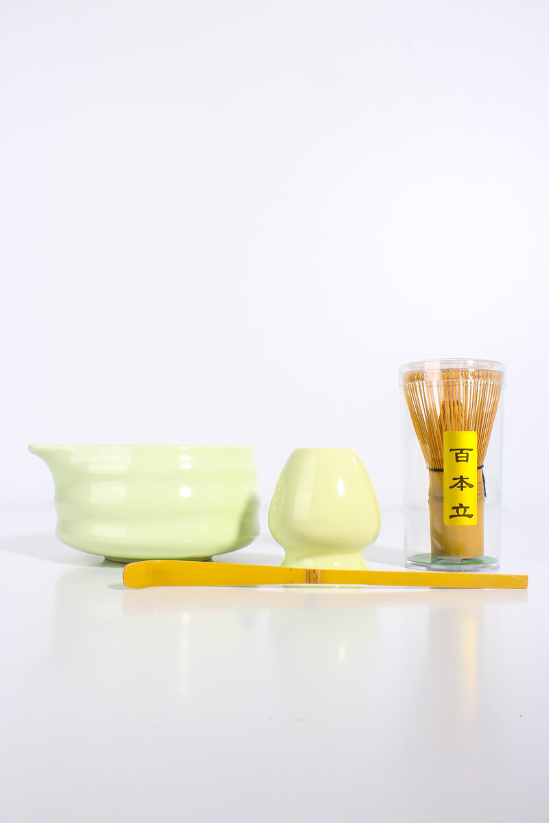 Matcha Çay Çırpma Seti Seramik 4 Parça - 