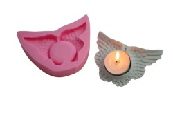 Melek Kanadı Mumluk Silikon Kalıbı MUM-17 - 