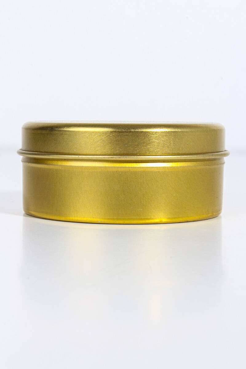 Metal Mum Kutusu Altın Sarısı 180 CC 100 Adet - 2