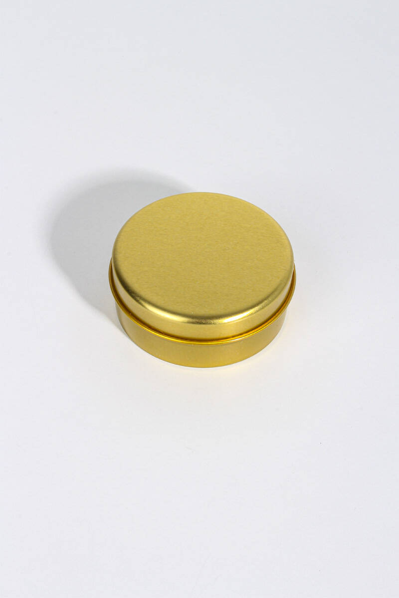 Altın Sarısı Metal Mum Kutuları 75CC 10Adet - 3