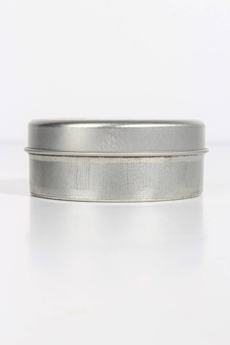 Metal Mum Kutusu Gümüş 180 CC - 10 Adet - 1