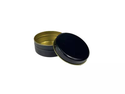 Metal Mum Kutusu Siyah 75 CC 100 Adet - 2