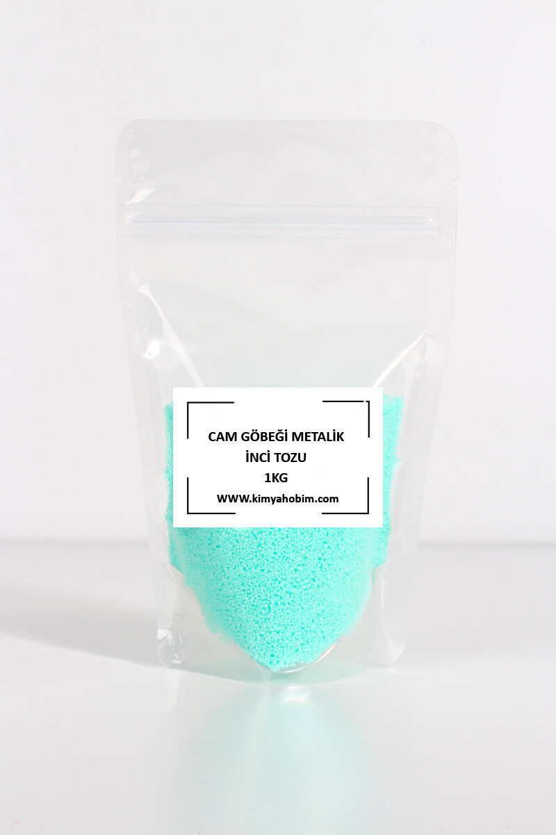 Metalik Cam Göbeği Renk İnci Tozu Mum 1KG - 