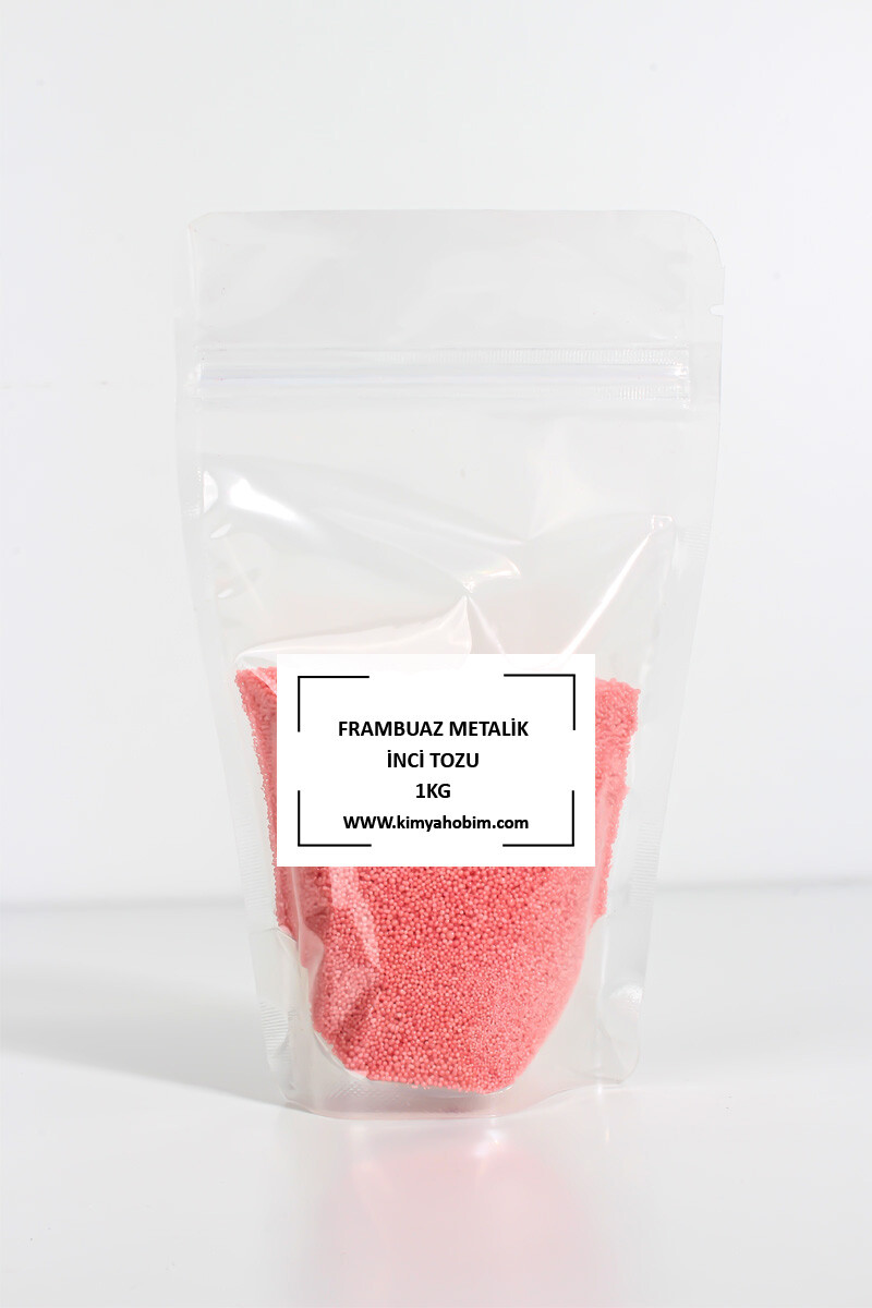 Metalik Frambuaz Renk İnci Tozu Mum 1KG - 