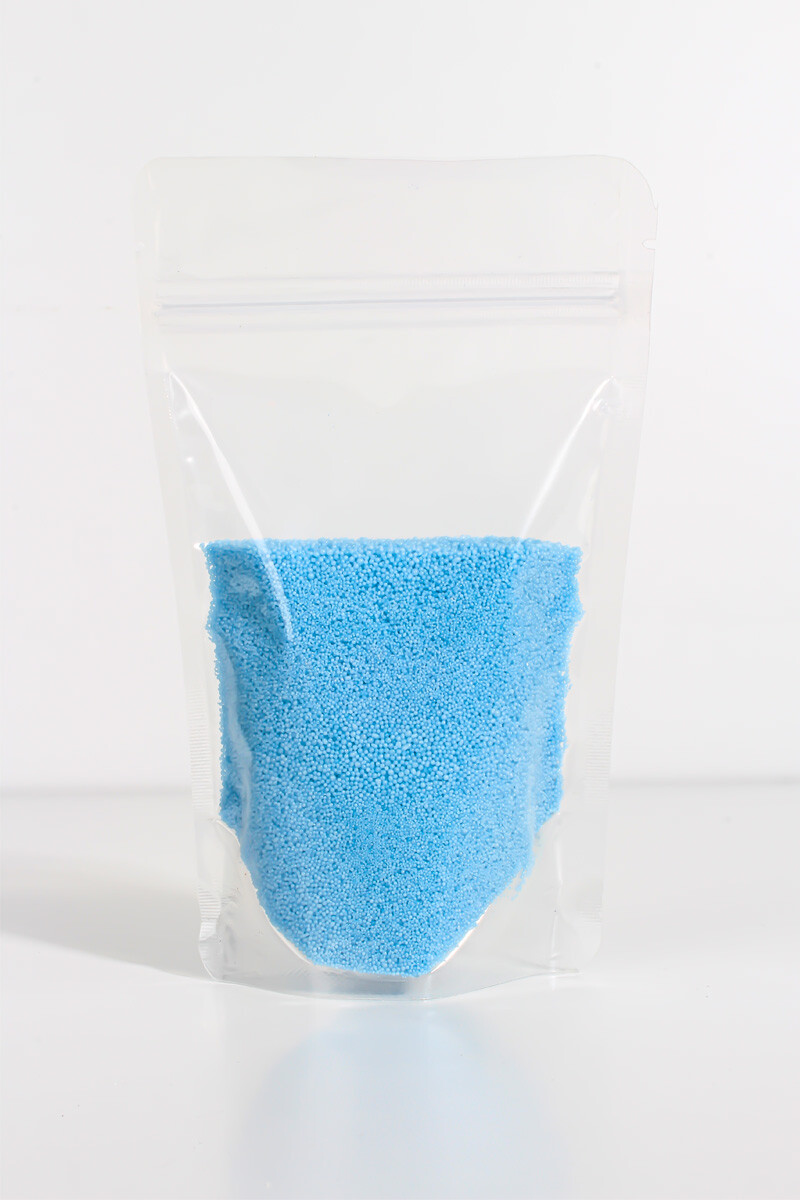 Metalik Mavi Renk İnci Tozu Mum 100GR - 