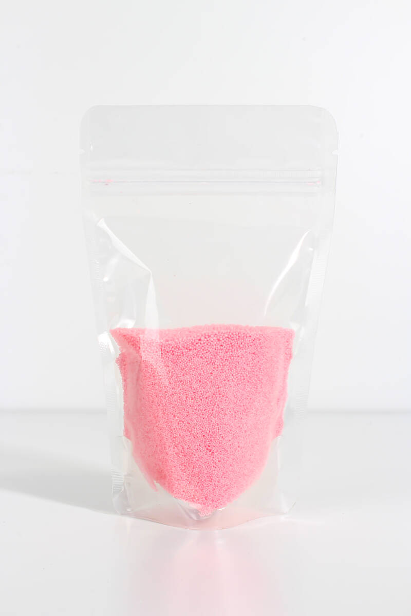 Metalik Pembe Mercan Renk İnci Tozu Mum 100GR - 1