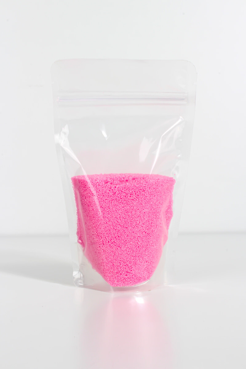 Metalik Pembe Renk İnci Tozu Mum 100GR - 