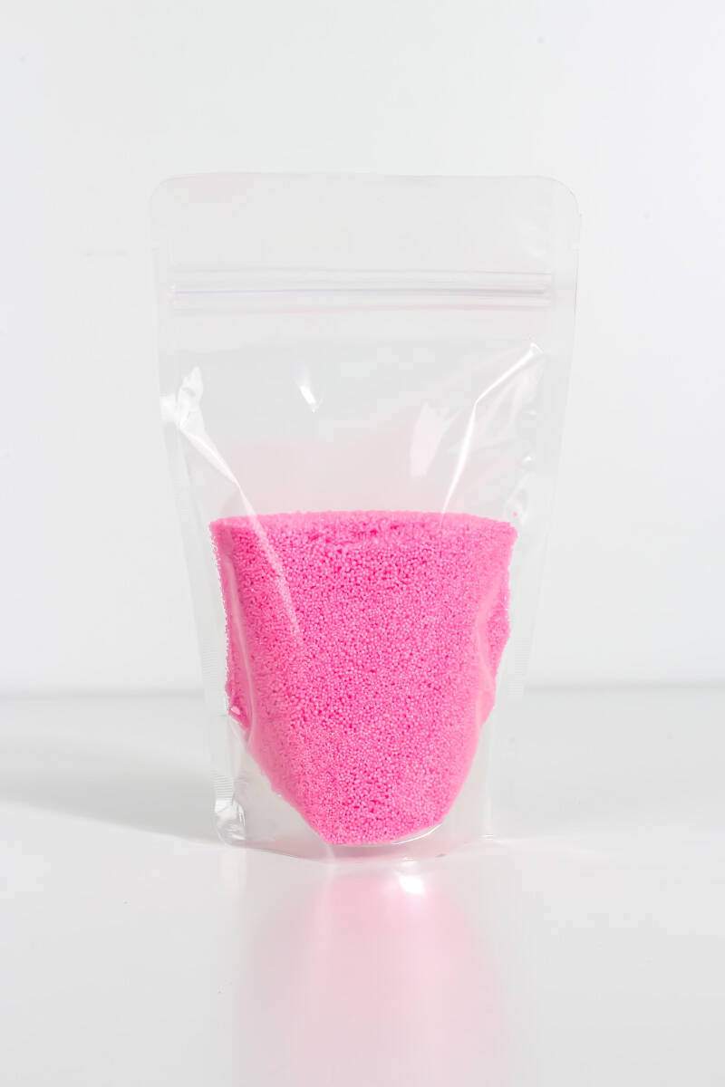 Metalik Pembe Renk İnci Tozu Mum 100GR - 1