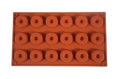 Mini Halka Desenli 18'li Muffin Silikon Kek Kalıbı KHK3332 - 5