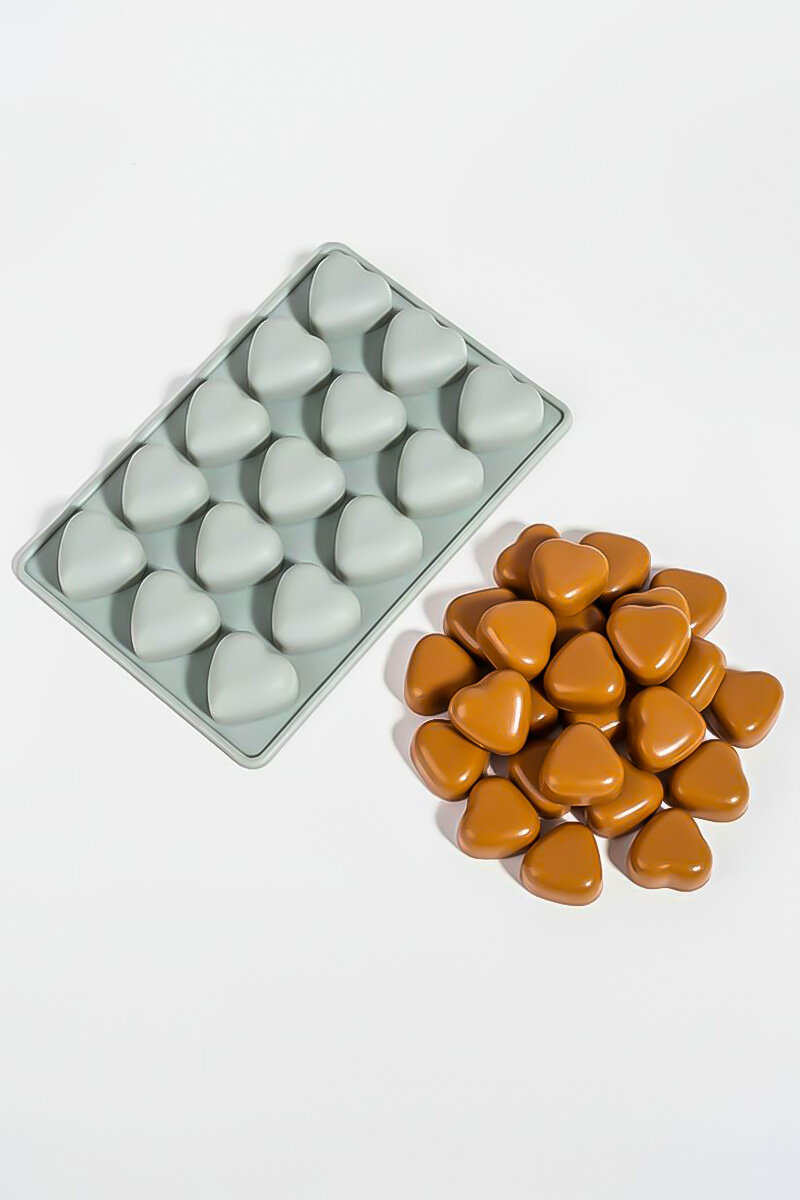 Mini Kalp Figürlü Çok Amaçlı Silikon Kalıbı - 