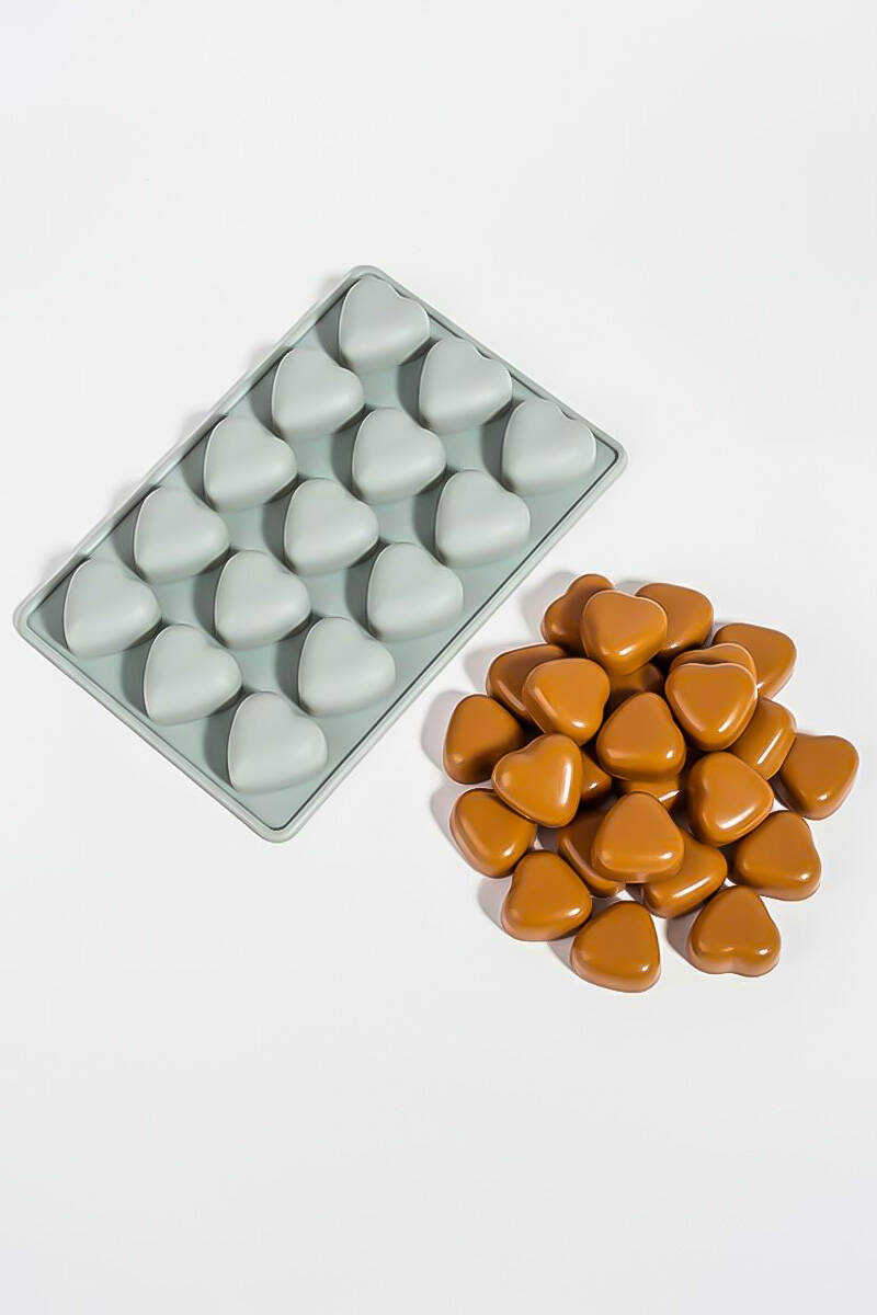 Mini Kalp Figürlü Çok Amaçlı Silikon Kalıbı - 1