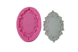 Mini Oval Çerçeve Silikon Kalıbı ÇE-64 - 