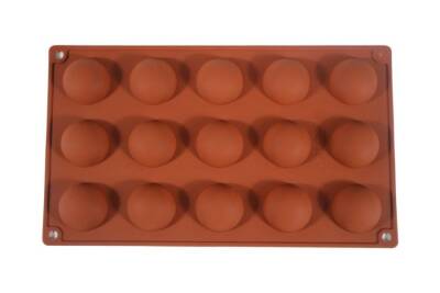 Mini Yarım Küre 15'li Muffin Silikon Kek Kalıbı KHK050 - 6