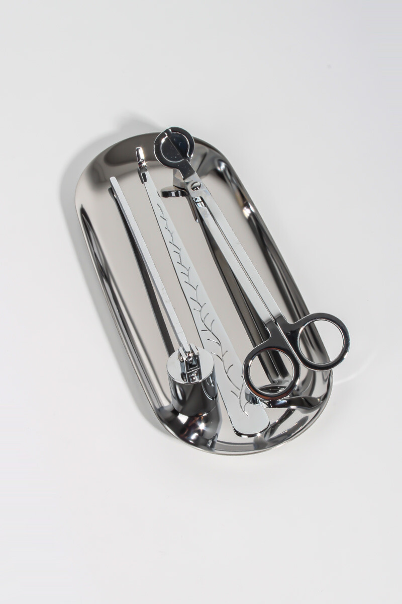 Mum Makas Seti Gümüş - 