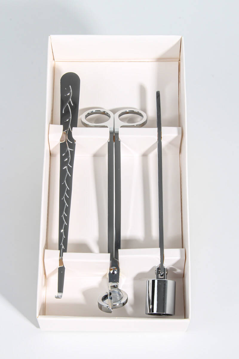 Mum Makas Seti Gümüş - 3