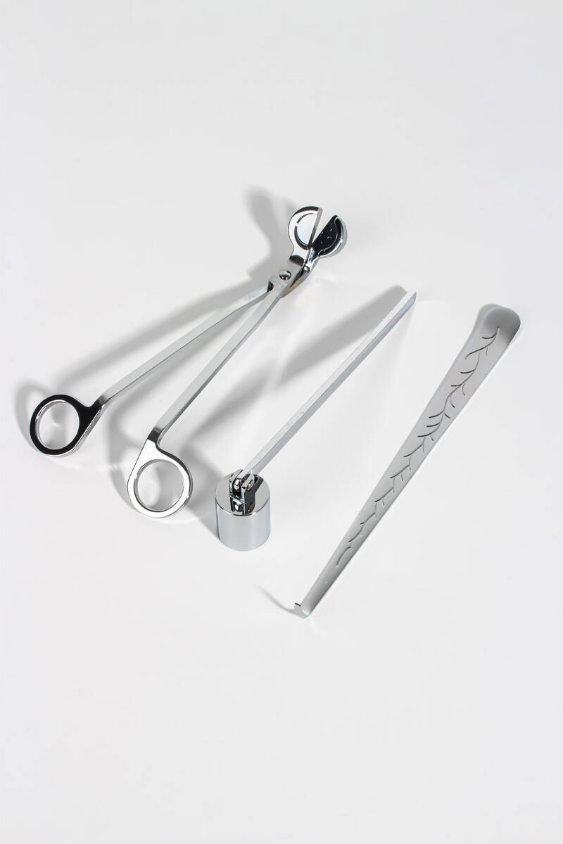 Mum Makas Seti Gümüş - 2