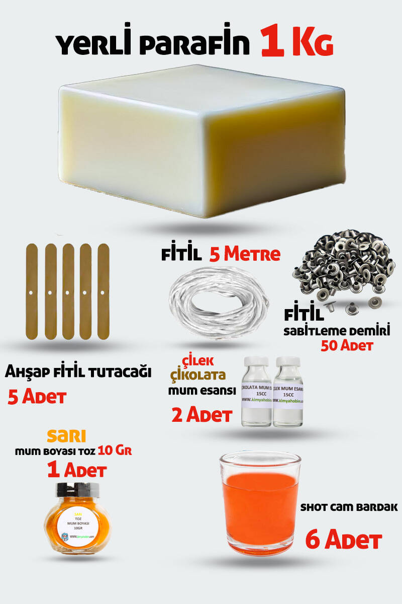 Mum Yapım Seti Yerli Parafin KHMYSYP3 - 1