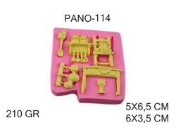 Mutfak Takımı Silikon Kalıbı PANO-114 - 