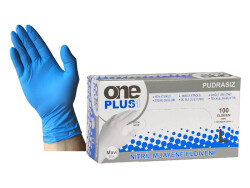 Nitril Eldiven Mavi Renk L Beden - 