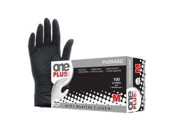 Nitril Eldiven Siyah Renk M Beden - 2