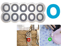 O Harfi 10'lu Bubble Alfabe Epoksi Reçine Kalıbı KHE748 - 