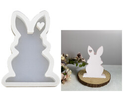 Kalpli Tavşan Epoksi Reçine Kalıbı KHE673 - 