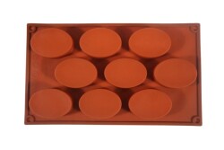 Oval 9'lu Silikon Kek Kalıbı KHK037 - 6