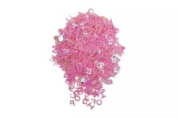 Pembe Harf Desenli Epoksi Reçine Süsleme Aksesuarı 8 GR - 4