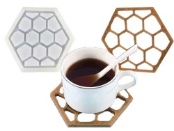 Petek Model Bardak Altlığı Epoksi Reçine Kalıbı KHE351 - 2