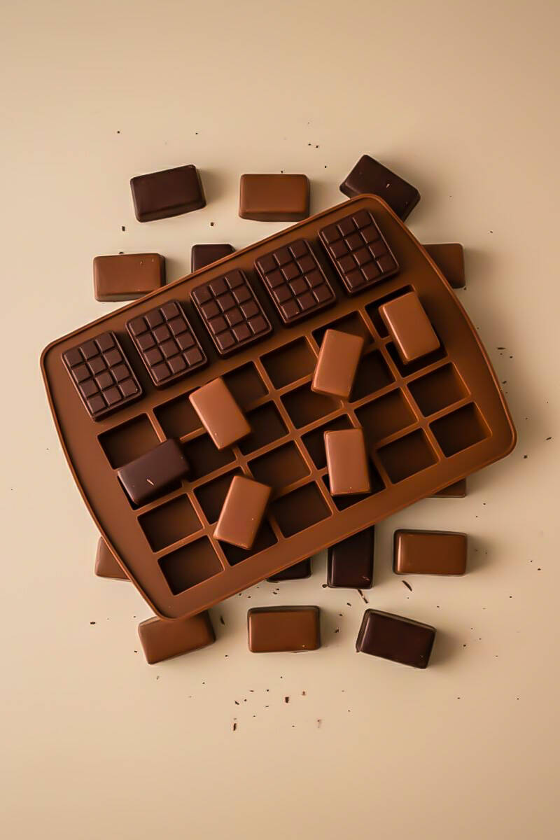 Premium Çok Amaçlı Silikon Kalıbı Mini Tablet ve Dikdörtgen Tasarım - 1