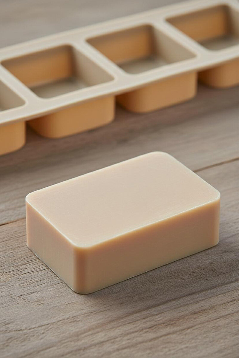 Premium Dikdörtgen Sabun ve Dekoratif Obje Silikon Kalıbı 4’lü Dikdörtgen Tasarım - 