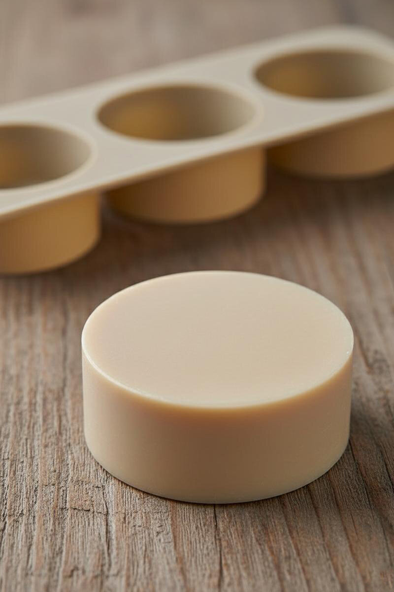 Premium Yuvarlak Sabun ve Dekoratif Obje Silikon Kalıbı 4’lü Yuvarlak Tasarım - 