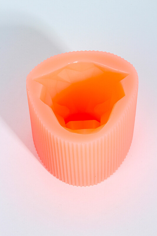 Pars Geometrik Dekoratif Biblo Silikon Mum Kalıbı KHM277 - 5