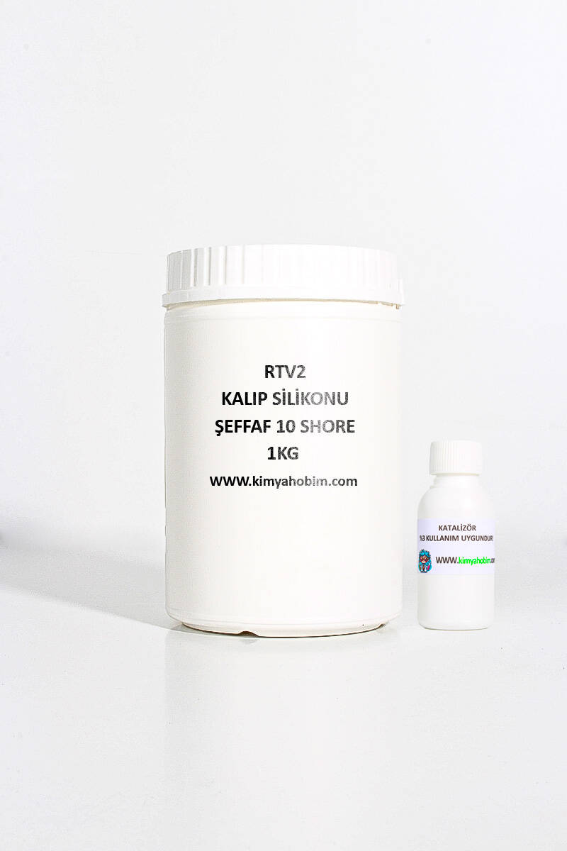 Rtv2 Kalıp Silikonu Şeffaf 10 Shore 1KG - 1