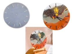 Saat Epoksi Reçine Kalıbı KHE518 - 