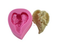 Anne ve Bebek Kanatlı Melek Silikon Kalıp KHME17 - 