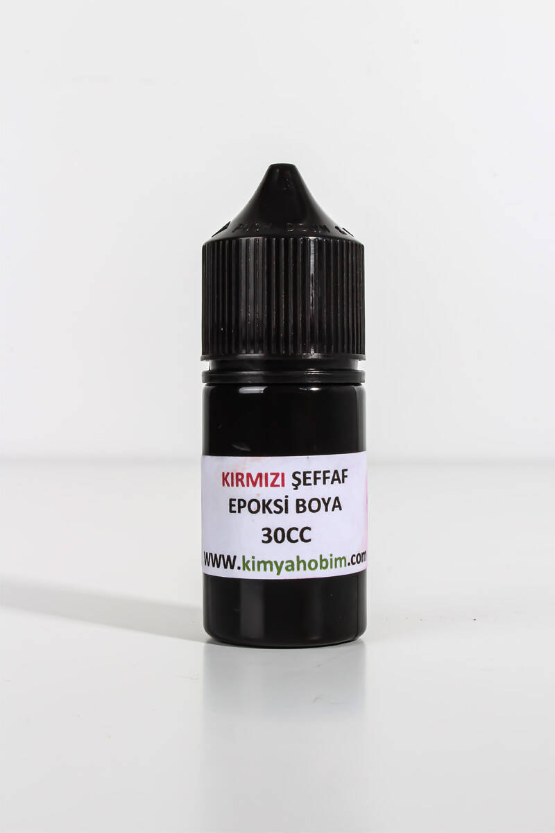 Şeffaf Kırmızı Epoksi Boya 30CC - 1