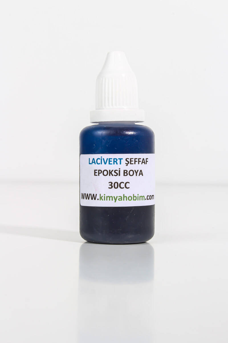 Şeffaf Lacivert Epoksi Boya 30CC - 1