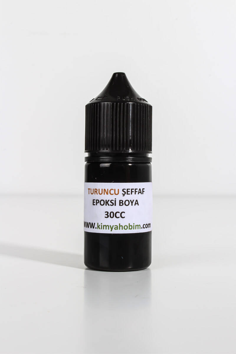 Şeffaf Turuncu Epoksi Boya 30CC - 1