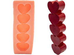 Kalp Silikon Mum Kalıbı KHM205 - 