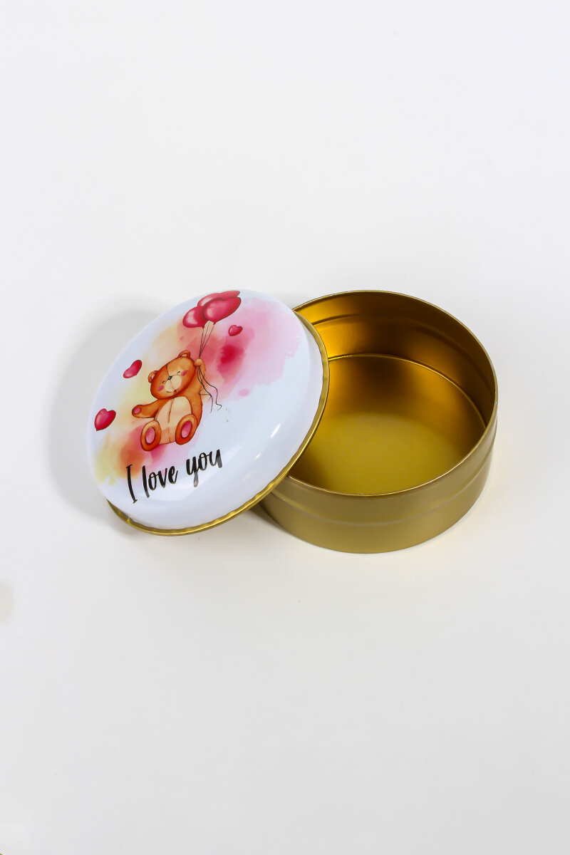 Sevgililer Günü Özel Metal Mum Kutusu 75CC 10 Adet KHSVGMK1 - 2