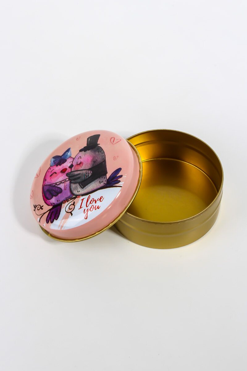 Sevgililer Günü Özel Metal Mum Kutusu 75CC 10 Adet KHSVGMK2 - 2