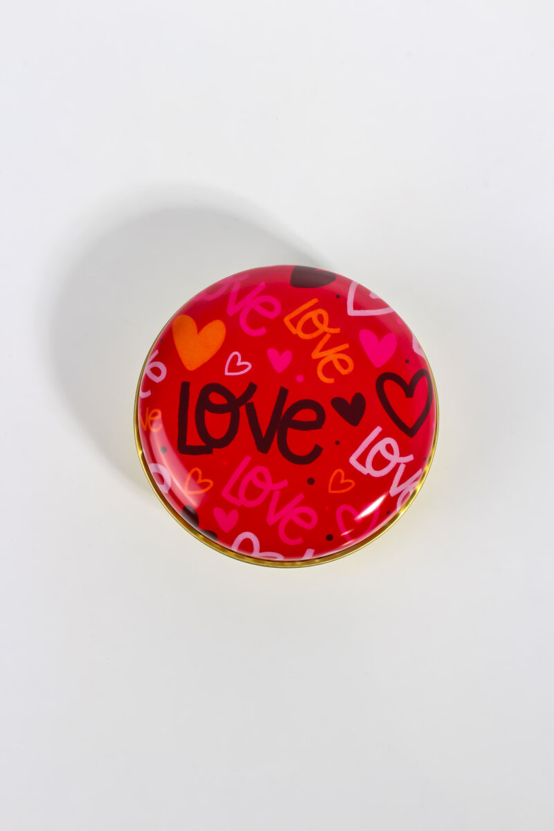 Sevgililer Günü Özel Metal Mum Kutusu 75CC 10 Adet KHSVGMK4 - 1