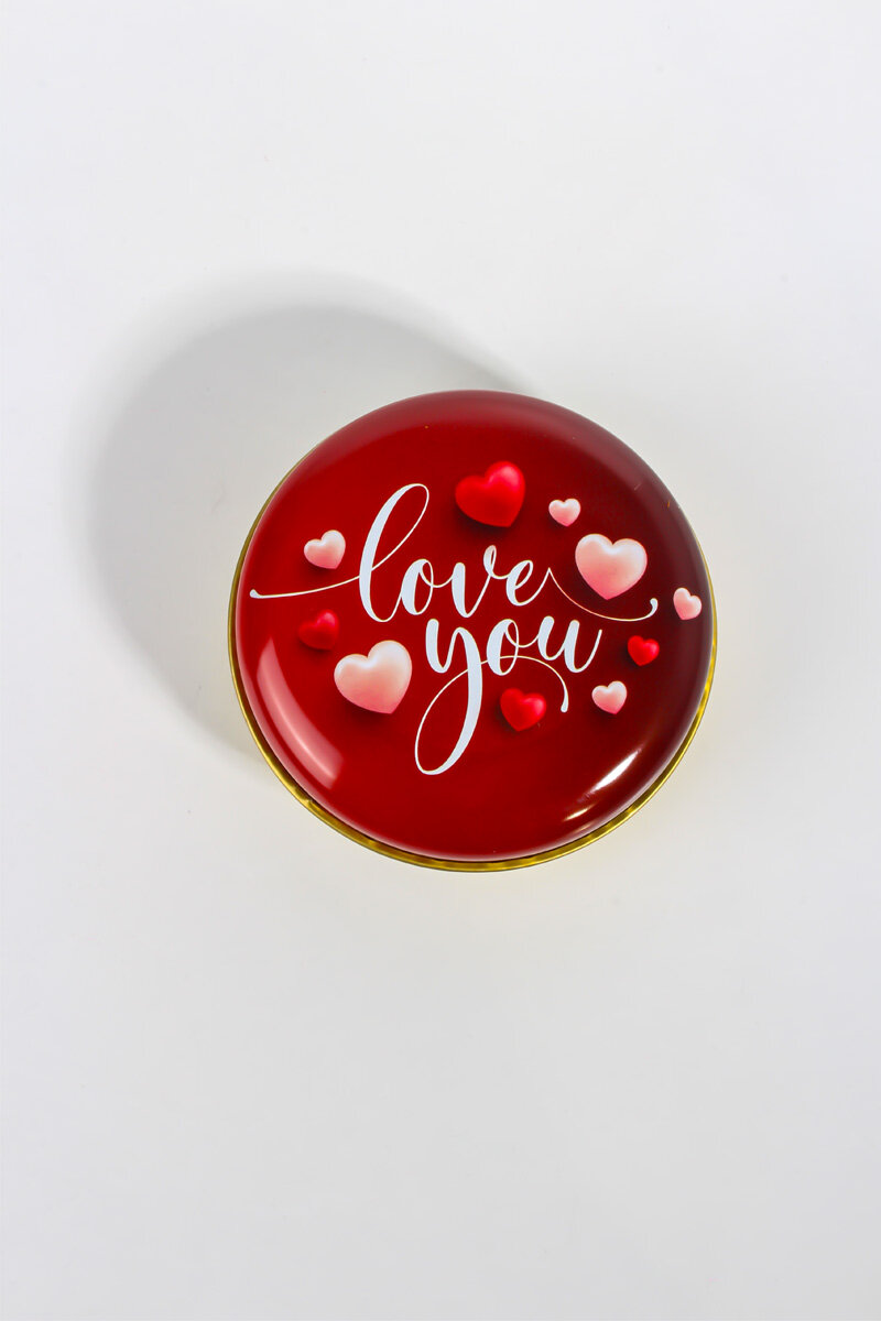 Sevgililer Günü Özel Metal Mum Kutusu 75CC 10 Adet KHSVGMK6 - 