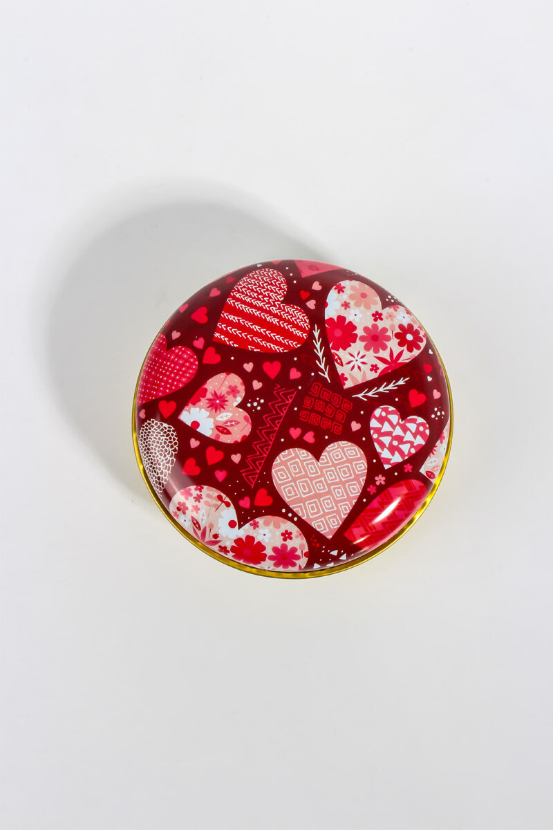 Sevgililer Günü Özel Metal Mum Kutusu 75CC 10 Adet KHSVGMK8 - 1