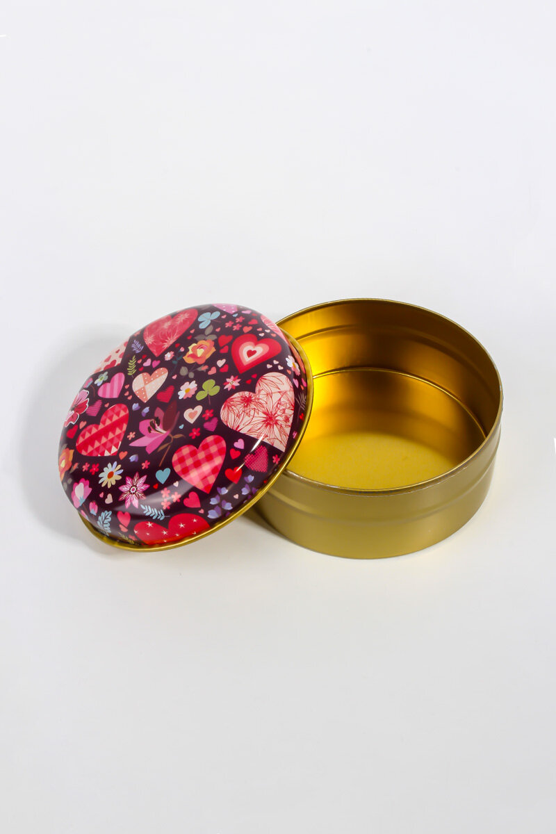 Sevgililer Günü Özel Metal Mum Kutusu 75CC 10 Adet KHSVGMK9 - 2